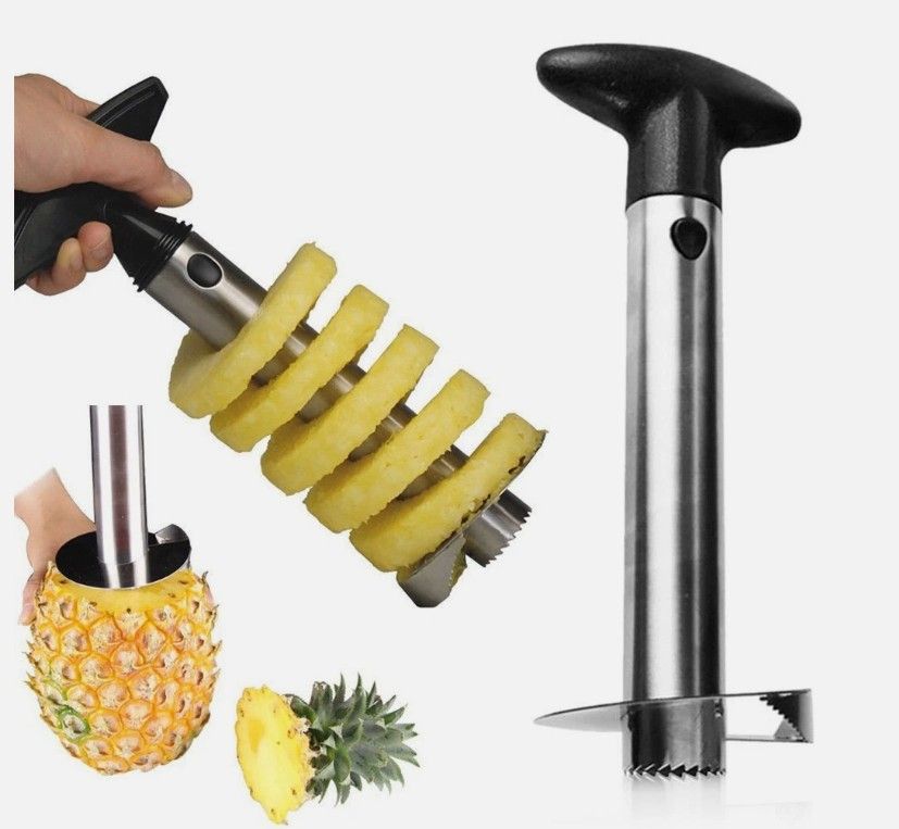 Pineapple Corer Slicer Peeler Cutter Stainless Steel Sliver Kitchen Fruit Tools