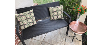 Patio Pool Outdoor Lani Style Miles All-Weather Resistant Wicker Bench
