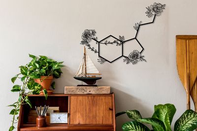 Serotonin Metal Wall Art ,Flowered Serotonin Molecule,Symbol of Happiness Wall Art,Unique Home Decor,Housewarming Gift,Metal Wall Decor,Sign Serotonin Metal Wall Art ,Flowered Serotonin Molecule,Symbol of Happiness Wall Art,Unique Home Decor,Housewarming Gift,Metal Wall Decor,Sign