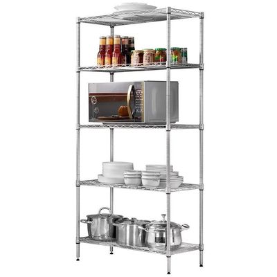 Zimtown 5 Tier Layer Storage Rack Organizer Kitchen Shelving Steel Wire Shelves