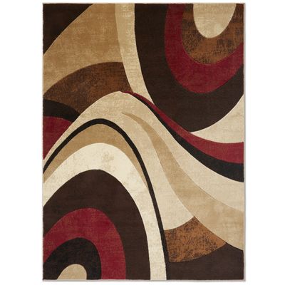 Living Room Bedroom Indoor Soft Large Tribeca Slade Area Rug, Brown/Red, 7'10" x 10'6" Rectangle