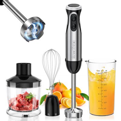 Bonsenkitchen Immersion Handheld Blender, Stainless Steel Hand Stick Blender, 20-Speed 4-In-1 Hand Blender
