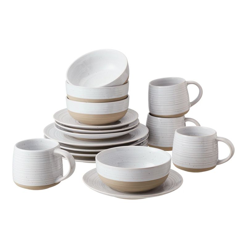 Goods2UQuick Abott Stoneware 16 Piece Dinnerware Set