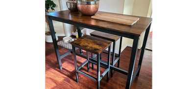 NEW Table Set, with 2 Bar Stools, Dining table set, Kitchen Counter with Bar Cha