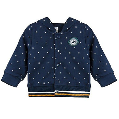DB Donkerblauw vestje met kruisjes DB Donkerblauw vestje met kruisjes