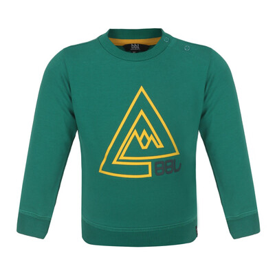 BBL Groene trui met berg print BBL Groene trui met berg print