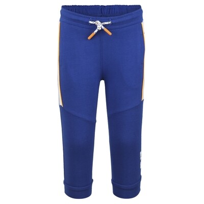 BBL Blauwe jogging met wit/oranje strepen BBL Blauwe jogging met wit/oranje strepen