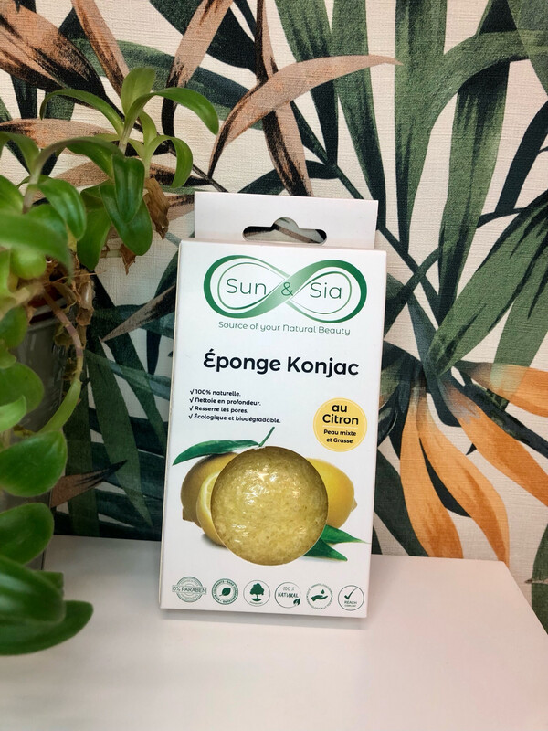 Éponge de Konjac Citron