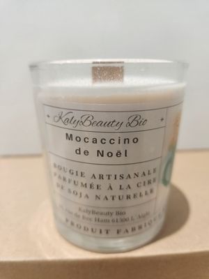 Bougie Macaccino de Noël