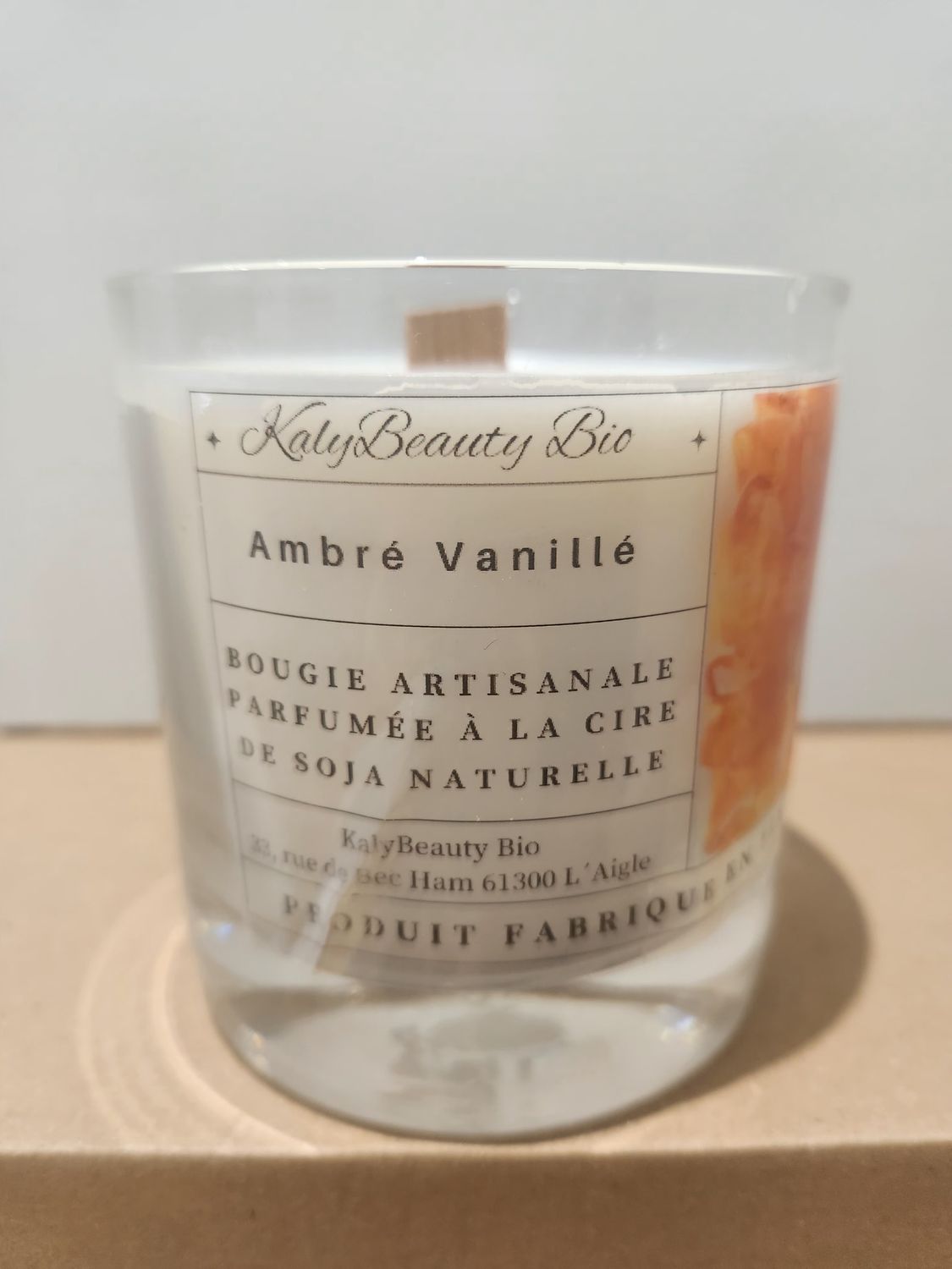 Bougie Artisanal Vanille Ambrée Bougie Artisanal Vanille Ambrée
