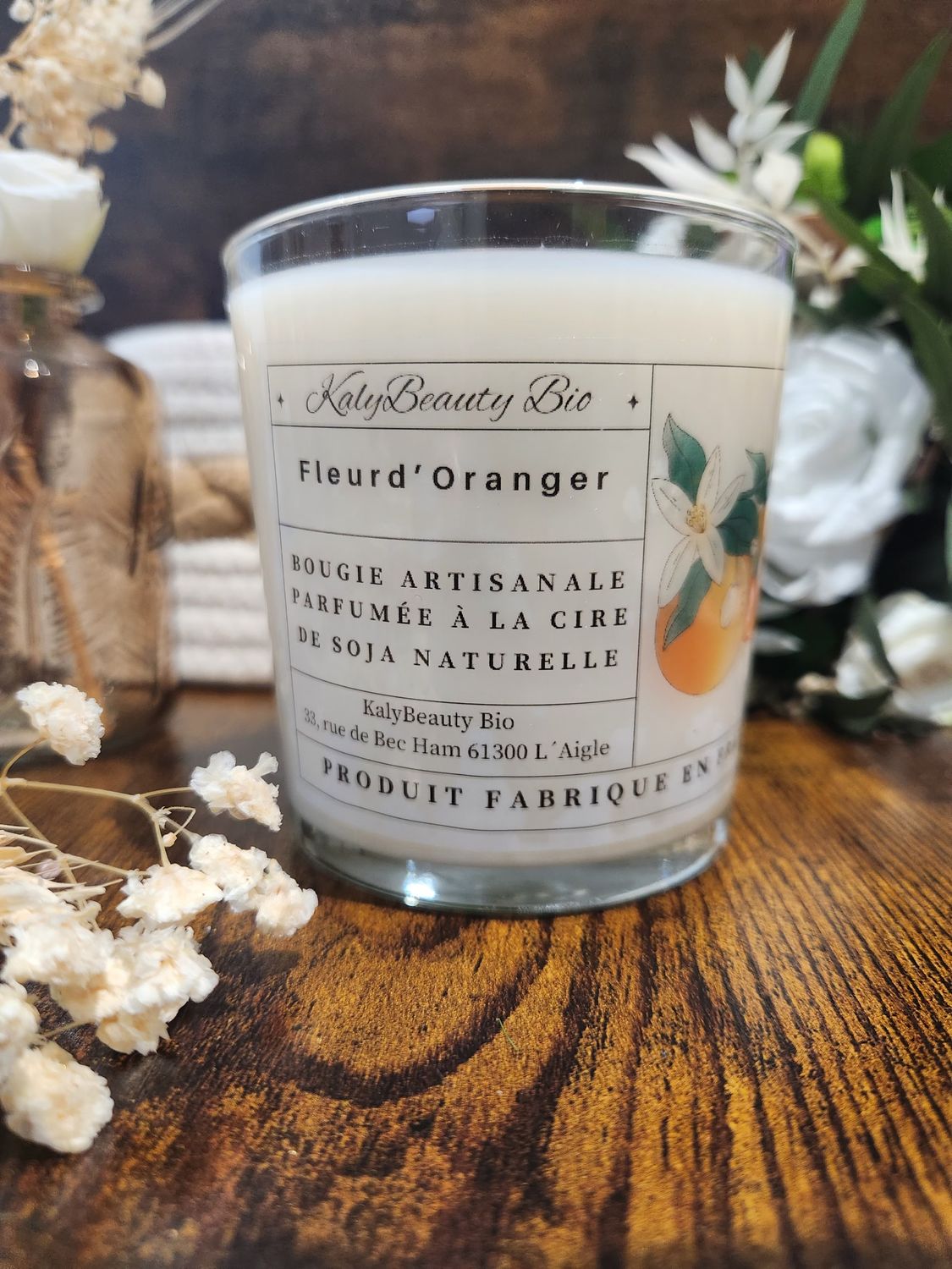 Bougie Artisanale Fleur d'Oranger Bougie Artisanale Fleur d'Oranger