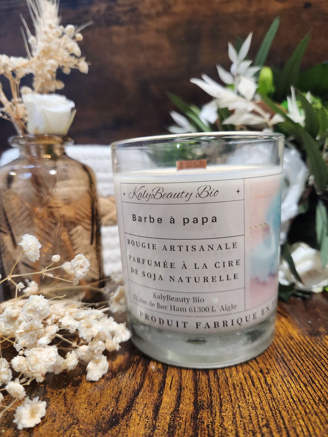 Bougie Artisanale Barbe à Papa Bougie Artisanale Barbe à Papa