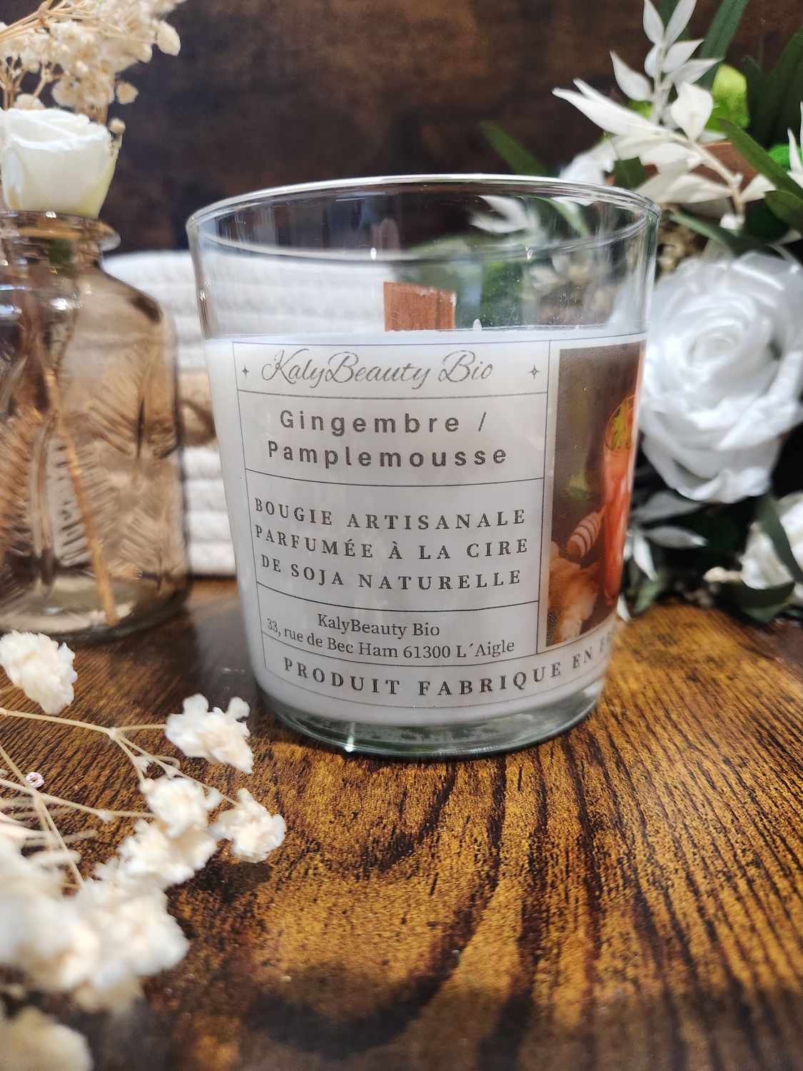 Bougie Artisanale Gingembre Pamplemousse Bougie Artisanale Gingembre Pamplemousse