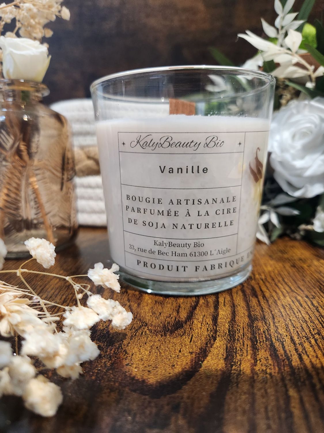 Bougie Artisanale Vanille Bougie Artisanale Vanille