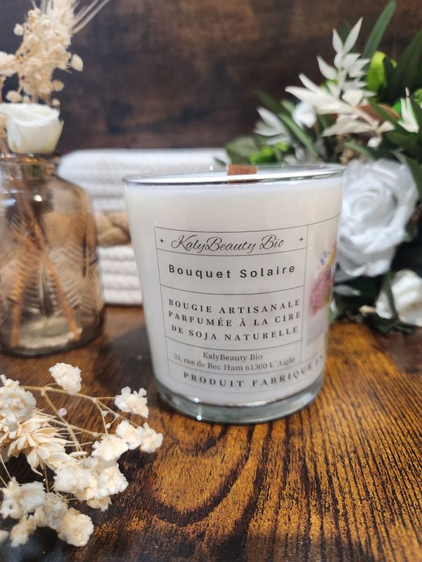 Bougie Artisanale Bouquet Solaire