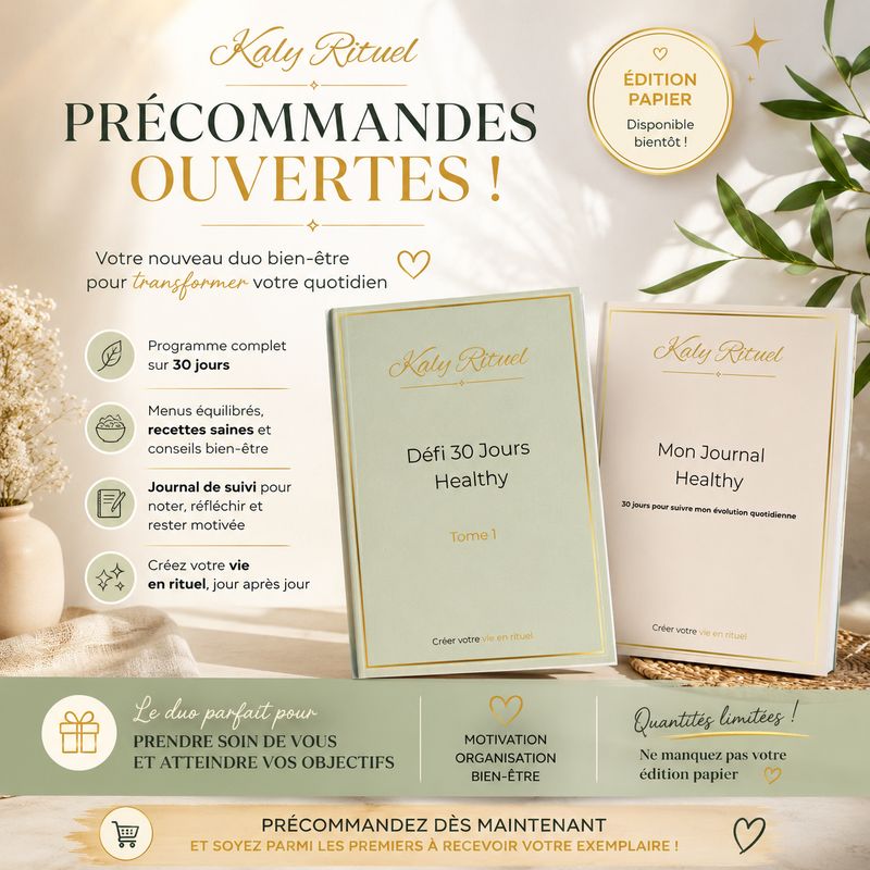 Pack Précommande Défi 30 Jours Healthy + Journal Healthy OFFERT