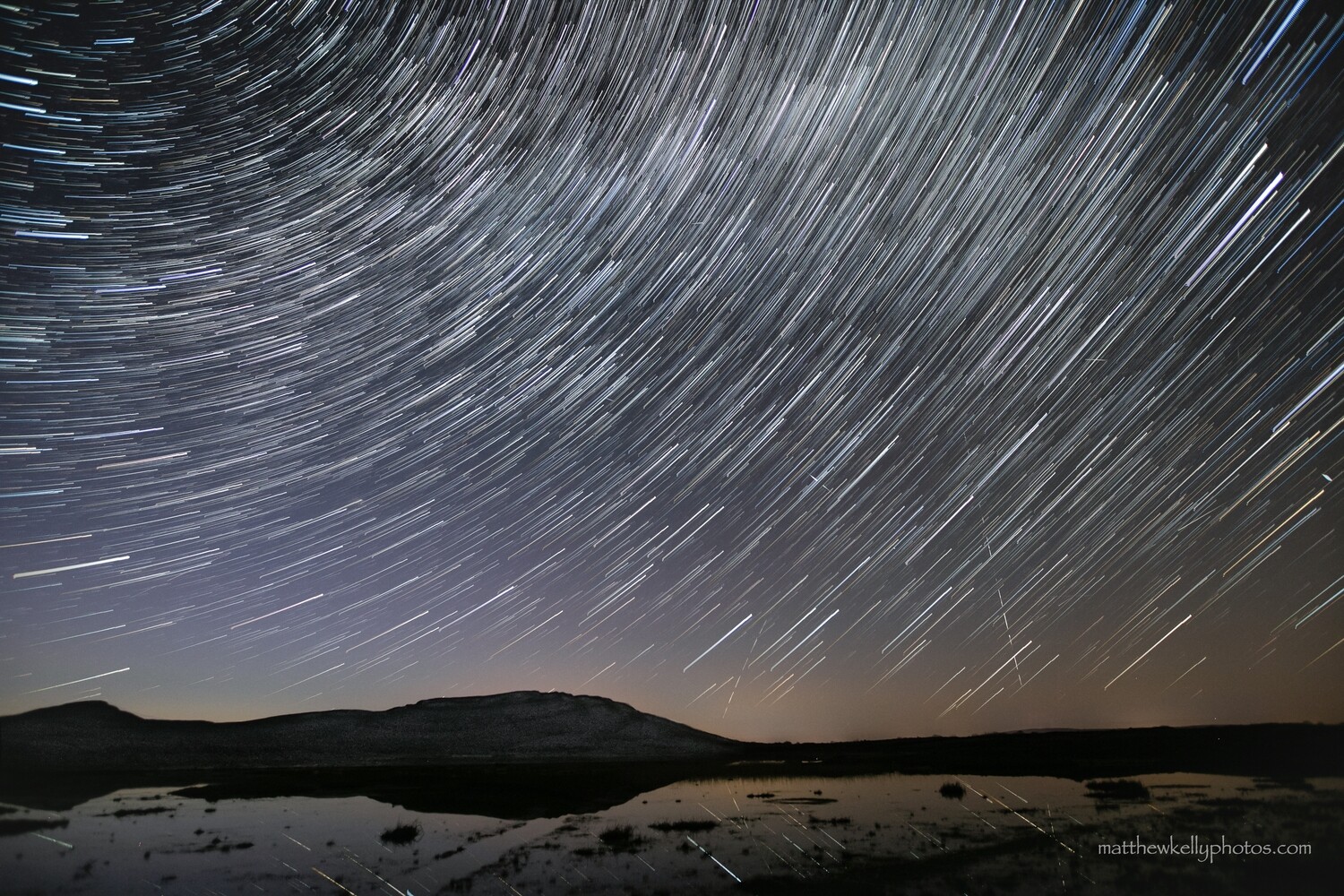 Star trails in the Burren - Signed Print