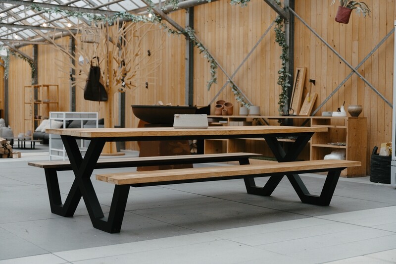 PICNIC TAFEL - ZWART FRAME