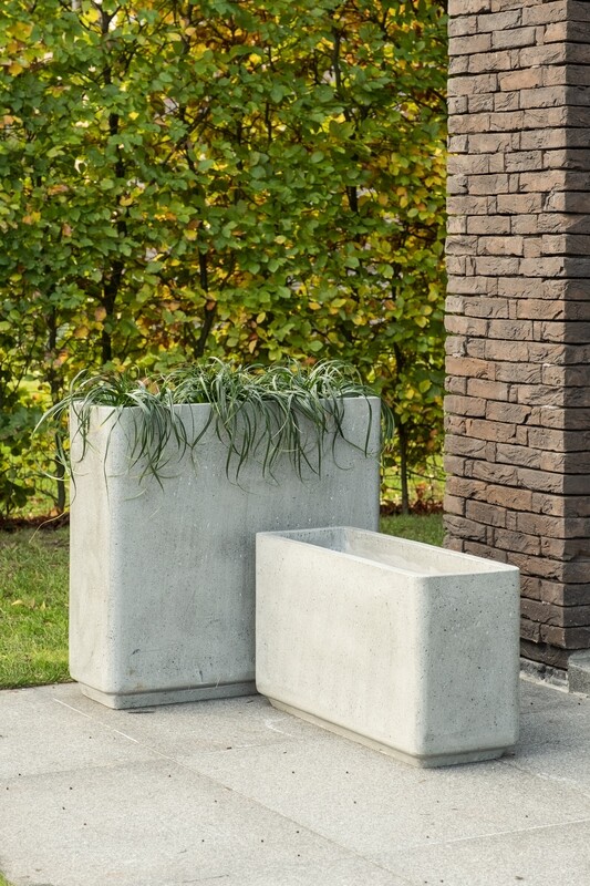 TOUGH PLANTER - GRIJS (rechthoekig)