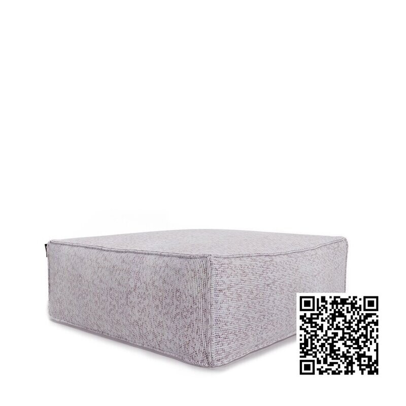 SILKY SQUARE POUF/OTTOMAN