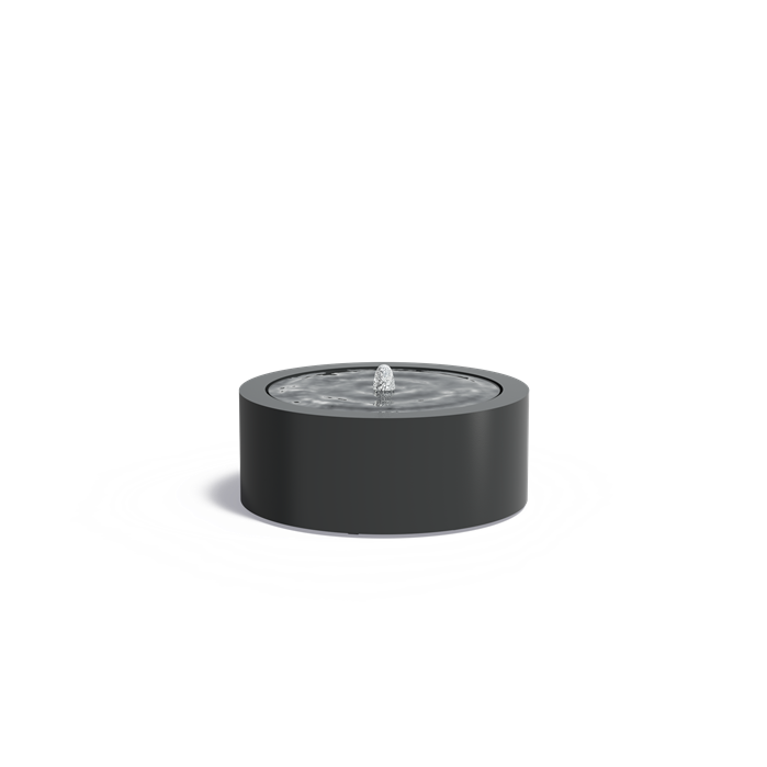 WATERTAFEL - ZWART GELAKT (aluminium)