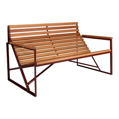 PATIO BENCH, Kleur: Oxide Red