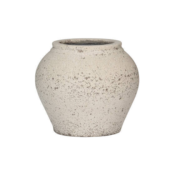 ZEUS PLANTER - CHALK WHITE, Maat: S - H32xD37cm