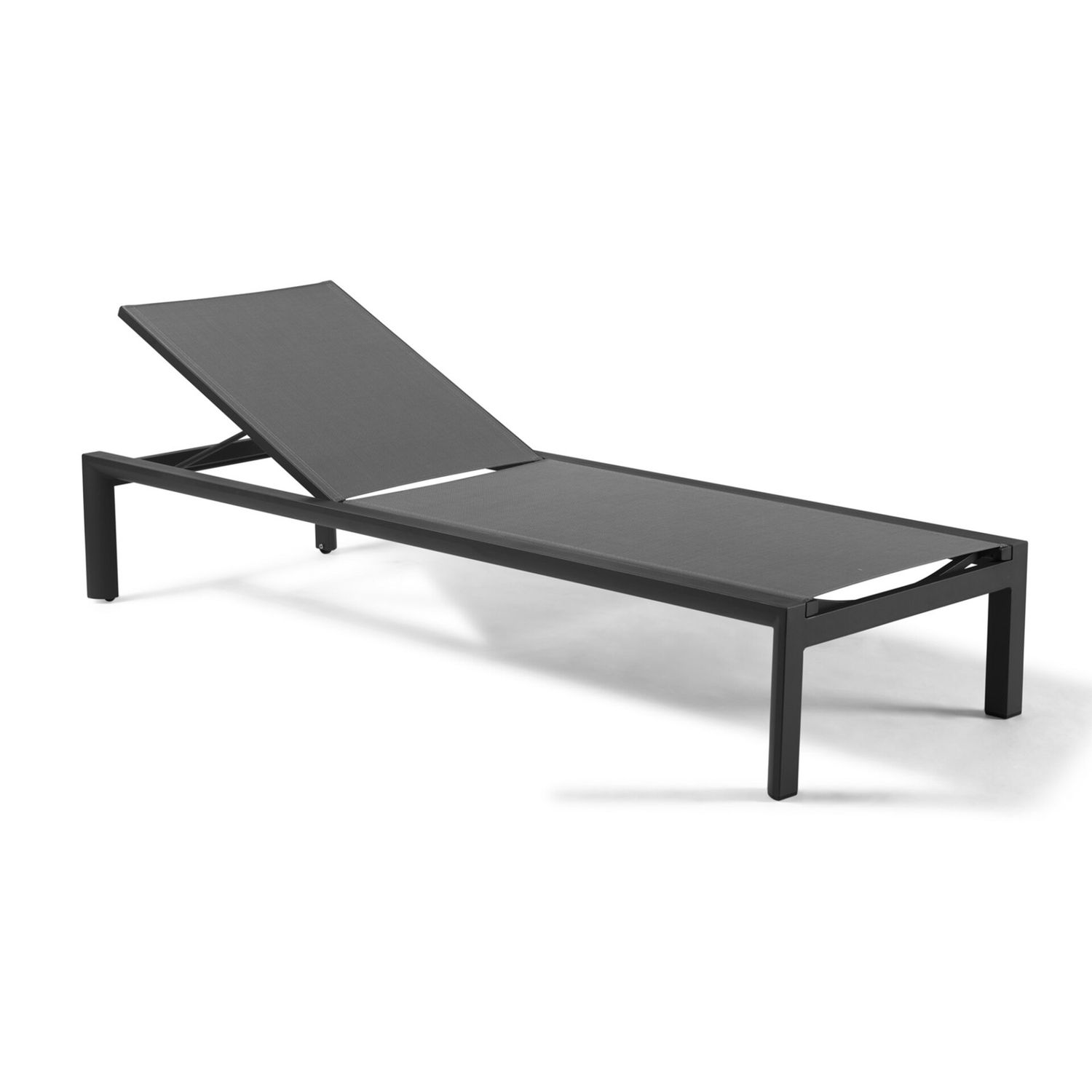 VITTORIO SUNLOUNGER, Kleur: CHARCOAL FRAME COLOR - SILVER GREY SEAT COLOR