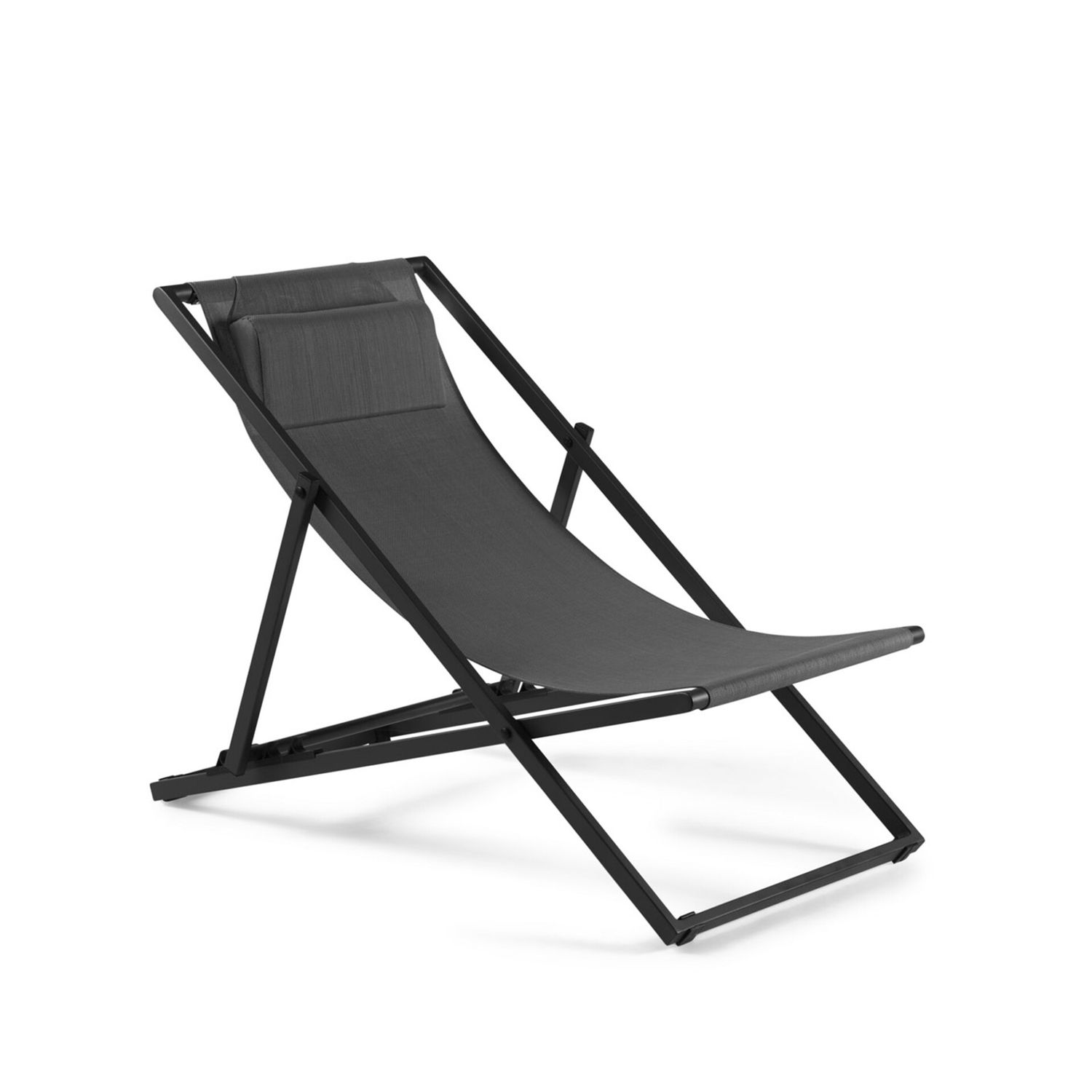 LAS PALMAS BEACHER, Kleur: CHARCOAL FRAME COLOR - SILVER GREY SEAT COLOR