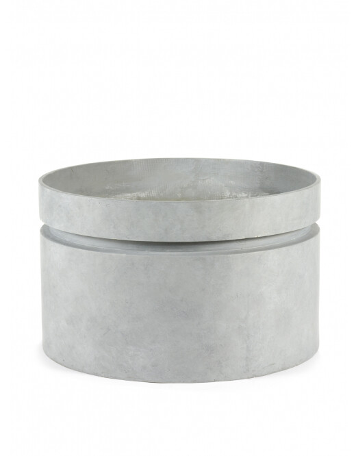 PLANTENPOT ROND - GRIJS
