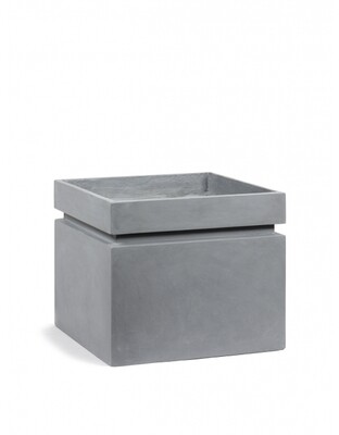 PLANTENPOT VIERKANT - GRIJS PLANTENPOT VIERKANT - GRIJS