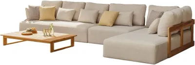 RAFA LOUNGESET - TEAK - ecru