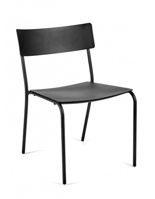 CHAIR WITHOUT ARMRESTS - AUGUST BY VINCENT VAN DUYSEN, Kleur: Black