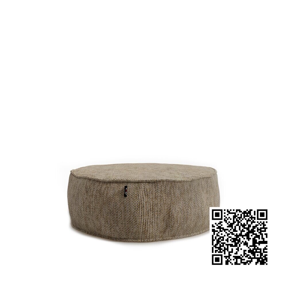 SILKY ROUND POUF, Kleur: GOLD