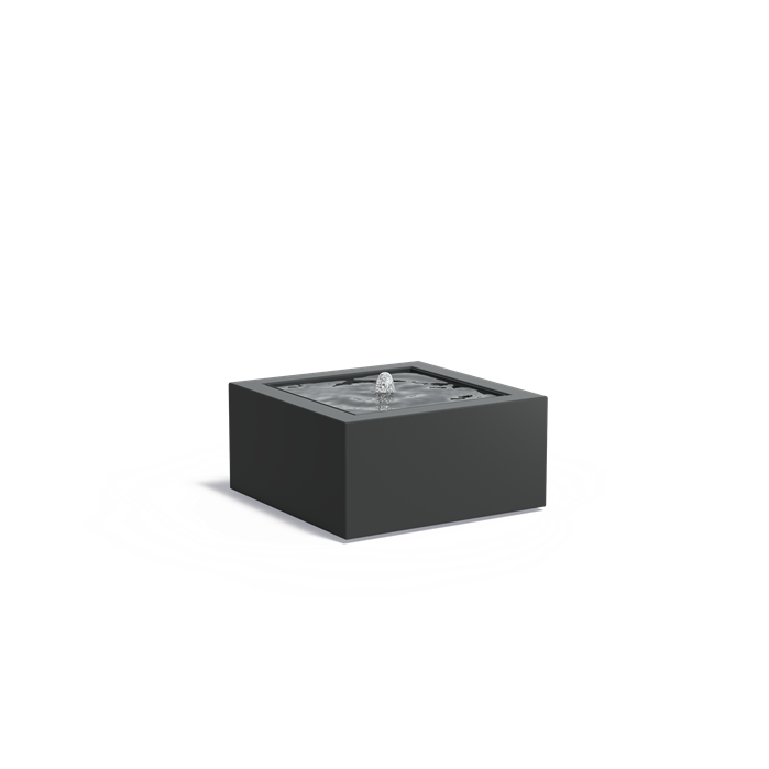 WATERTAFEL - ZWART GELAKT (aluminium)