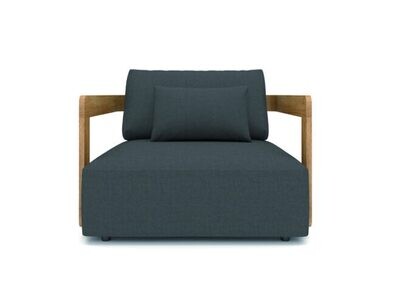 RAFA LOUNGE CHAIR - TEAK - ZWART