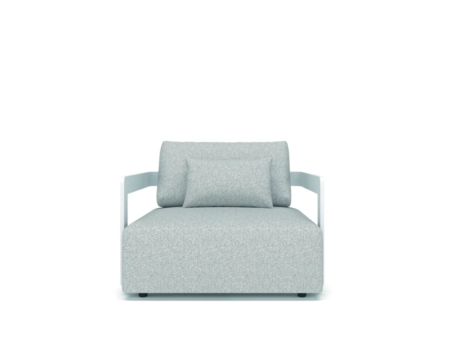 RAFA LOUNGE CHAIR - ALUMINIUM - WIT