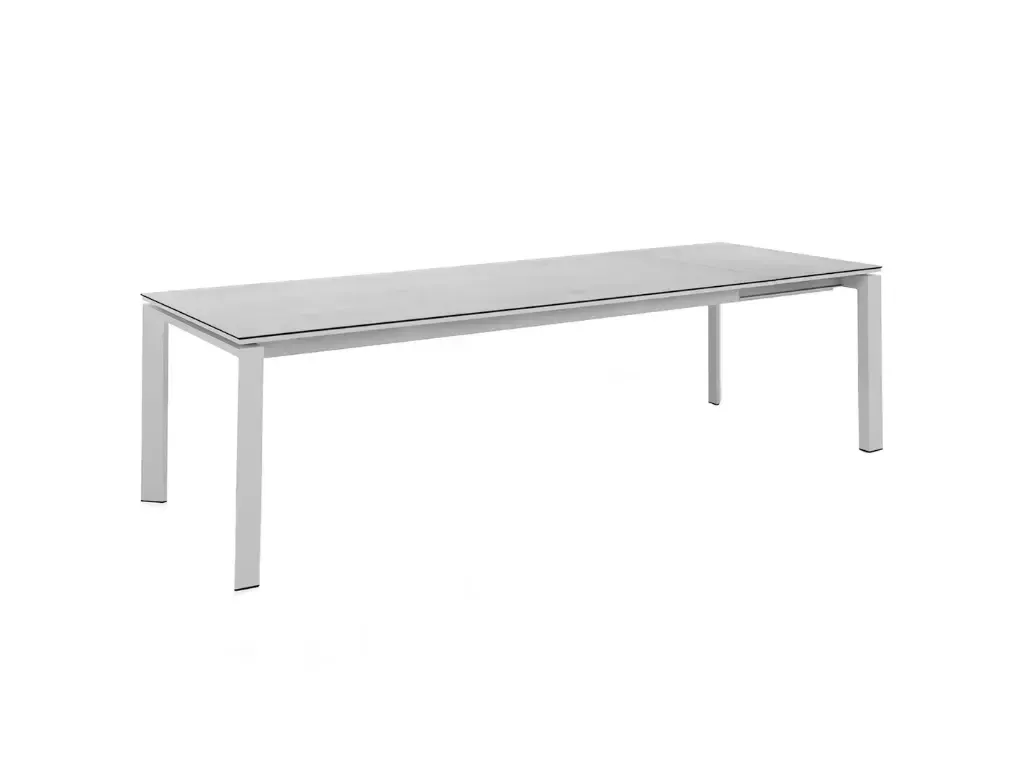 BETTINI RECTANGULAR TABLE BETTINI RECTANGULAR TABLE, Kleur: WHITE FRAME COLOR - CERAMIC MIXED WHITE TABLETOP