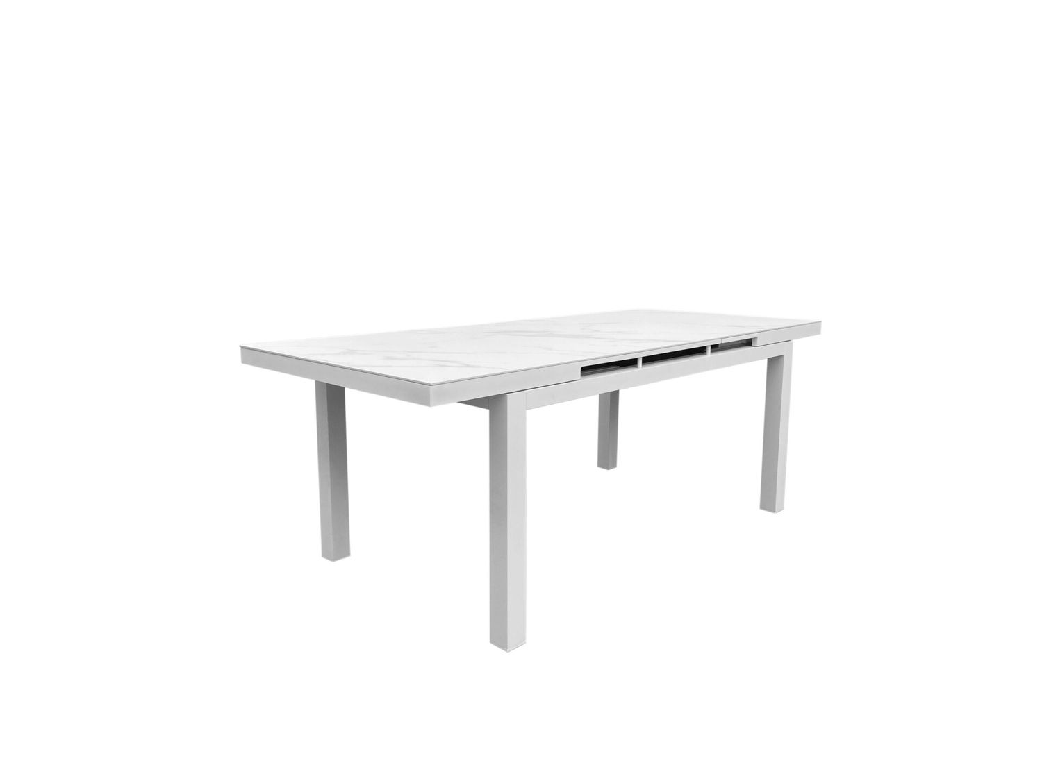 COPPI RECTANGULAR TABLE, Kleur: WHITE FRAME COLOR - CERAMIC WHITE TABLETOP