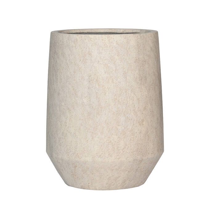 HARITH HIGH PLANTER - travertine beige