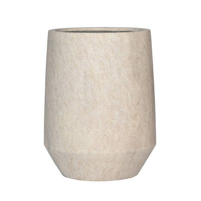 HARITH HIGH PLANTER - travertine beige