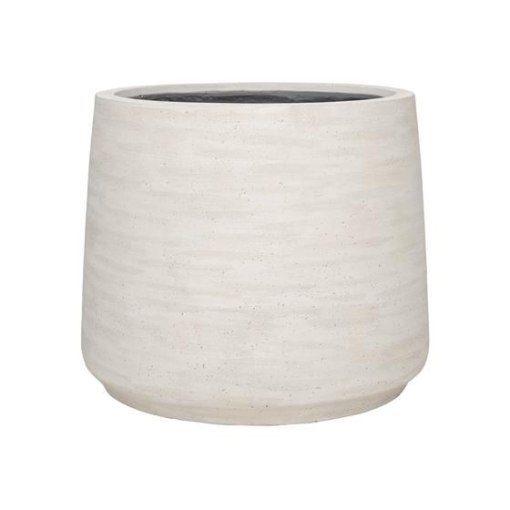 JUMBO PATT PLANTER - ivory washed JUMBO PATT PLANTER - ivory washed