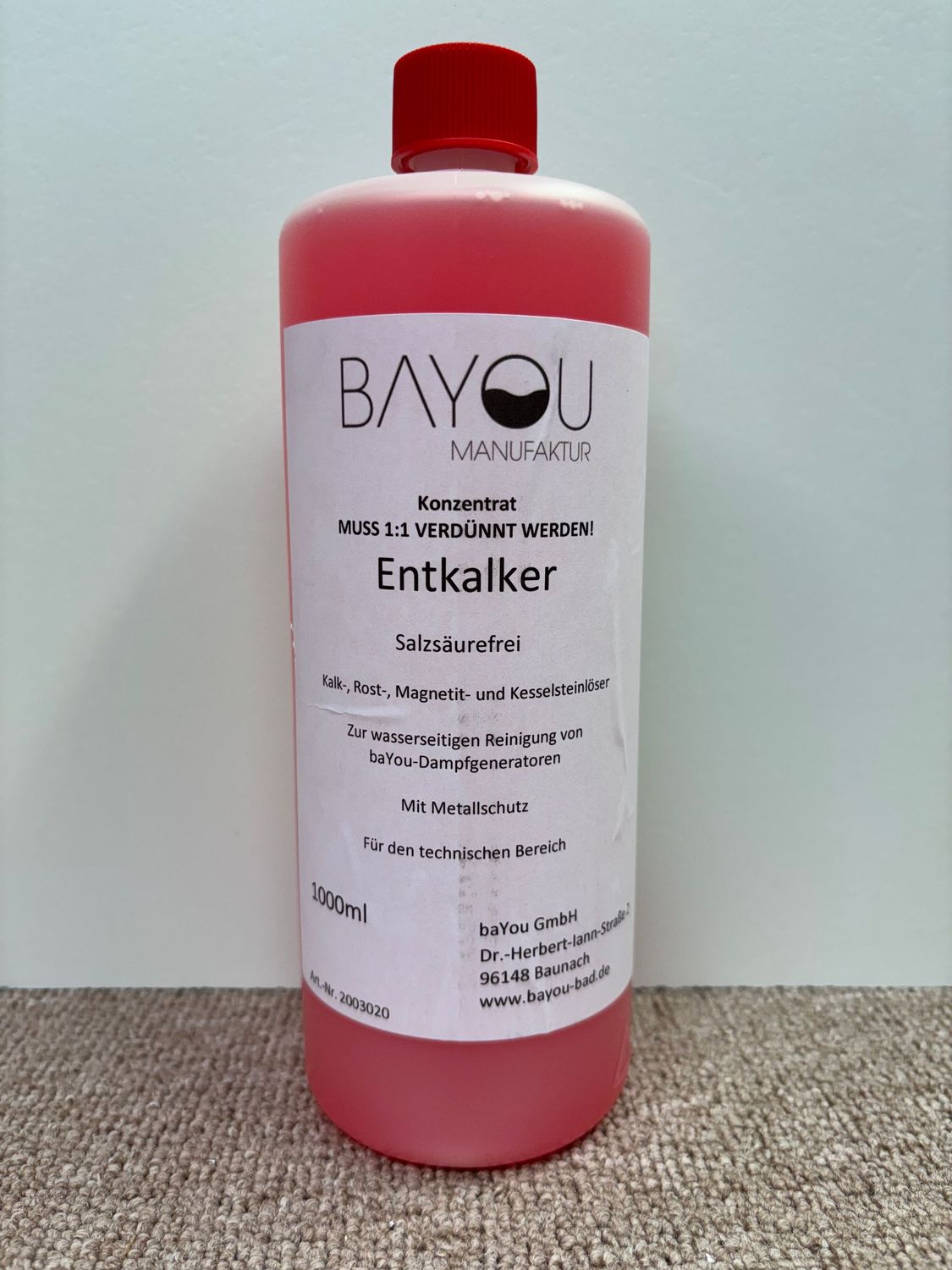 Entkalker Dampfdusche