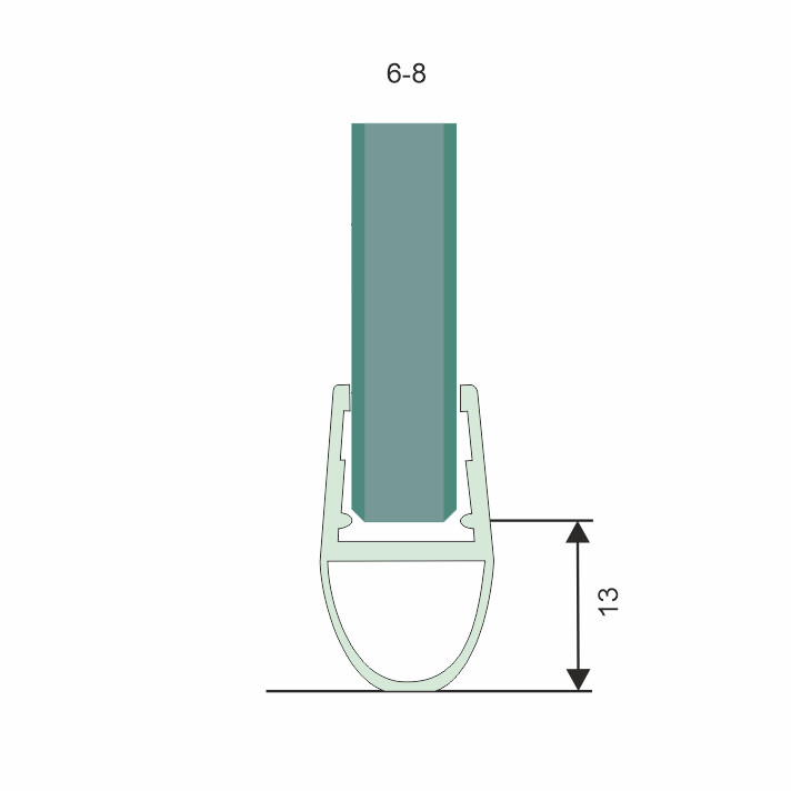 Balondichtung für 6 + 8mm - Länge = 2500 Balondichtung für 6 + 8mm - Länge = 2500