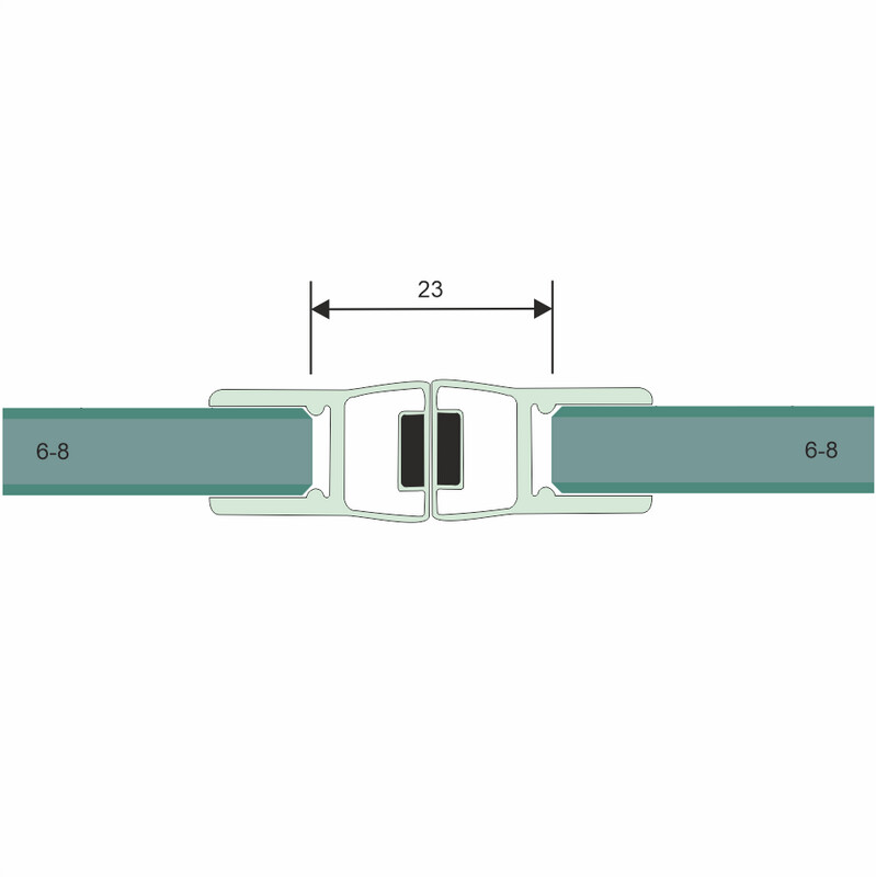 Magndetdichtung 180° für 6 + 8mm - Länge = 2500 Magndetdichtung 180° für 6 + 8mm - Länge = 2500