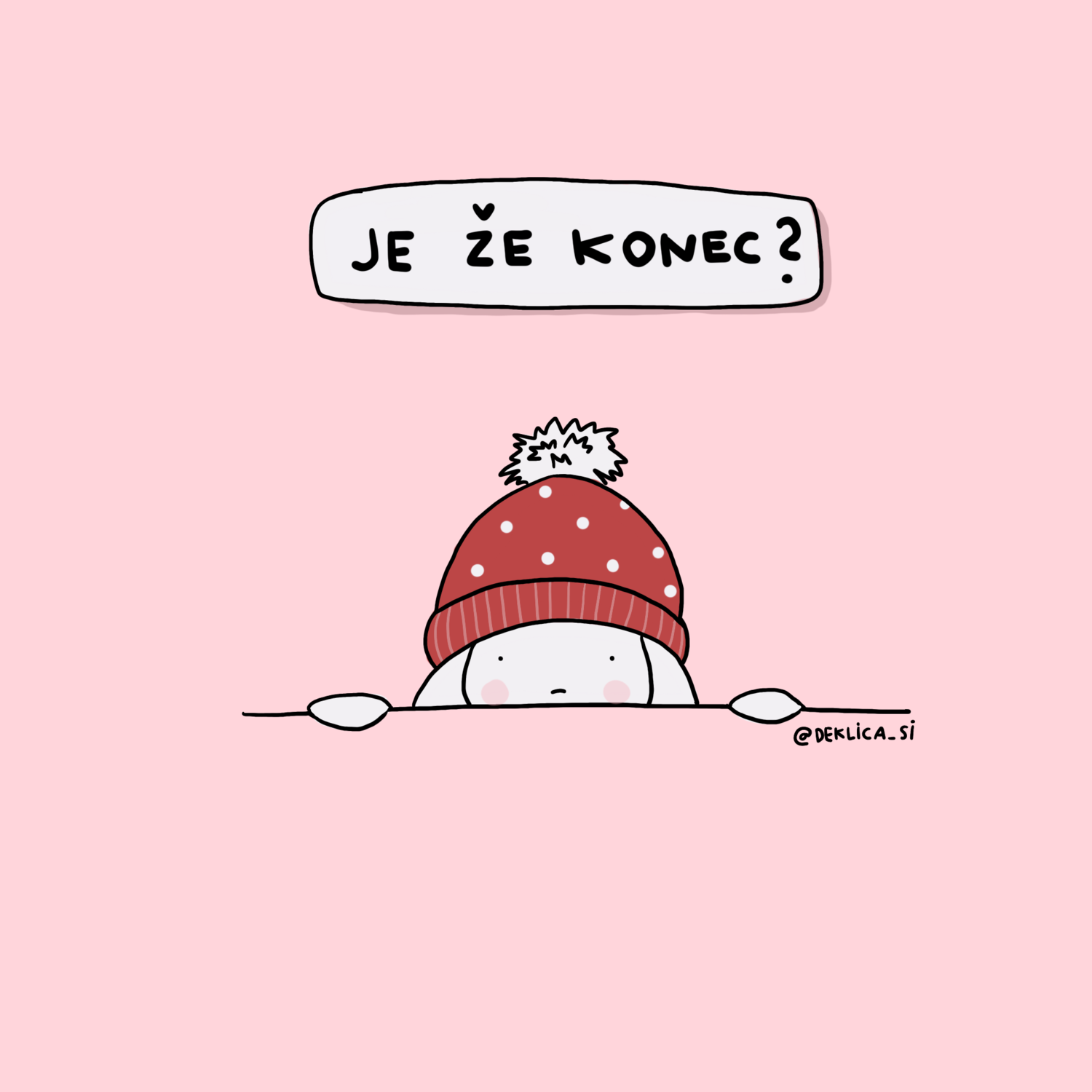 Print 'Konec', 14x14 cm BREZ POŠTNINE Print 'Konec', 14x14 cm BREZ POŠTNINE