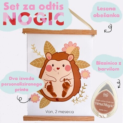 Set za odtis otroških stopal ‘Ježek’ Set za odtis otroških stopal ‘Ježek’