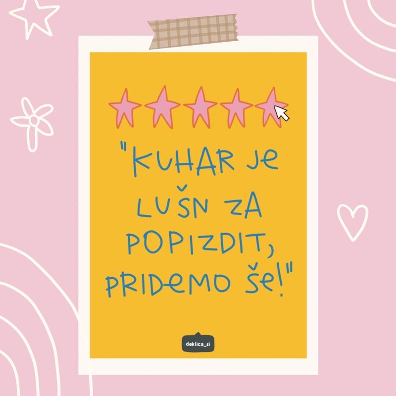 Plakat 'Kuhar/kuharica', A2 (42 x 59,4 cm, za oba spola)