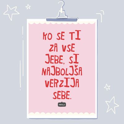 Print ‘Naj verzija sebe’ (A4 format, 350g papir, s certifikatom pristnosti)