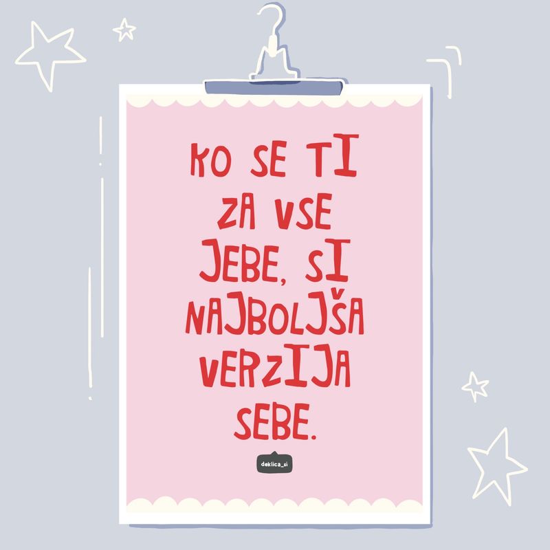 Print ‘Naj verzija sebe’ (A4 format, 350g papir, s certifikatom pristnosti)